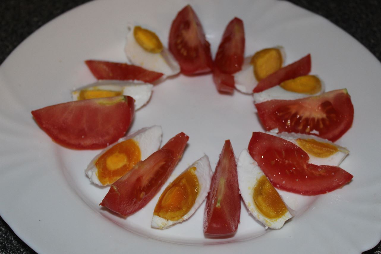 Salted Duck Egg and tomato